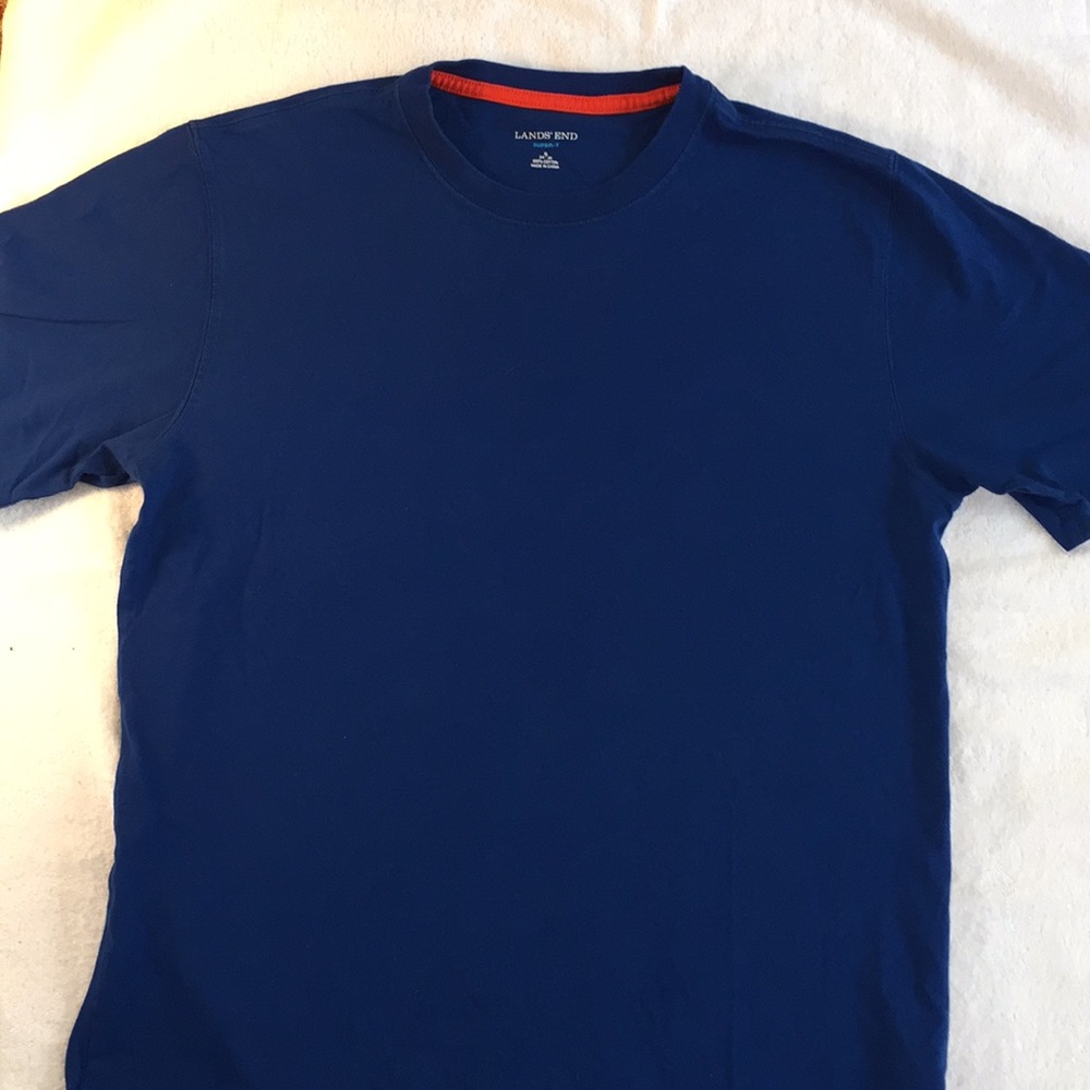 Lands End blue Super T, men’s S